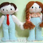 布娃娃DIY制作教程 双胞胎娃娃
